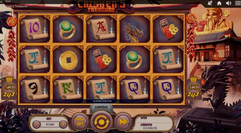 Играть Caishens Treasure от Spinmatic в казино 1Win