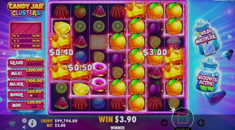 Играть Candy Jar Clusters от Pragmatic в казино 1Win