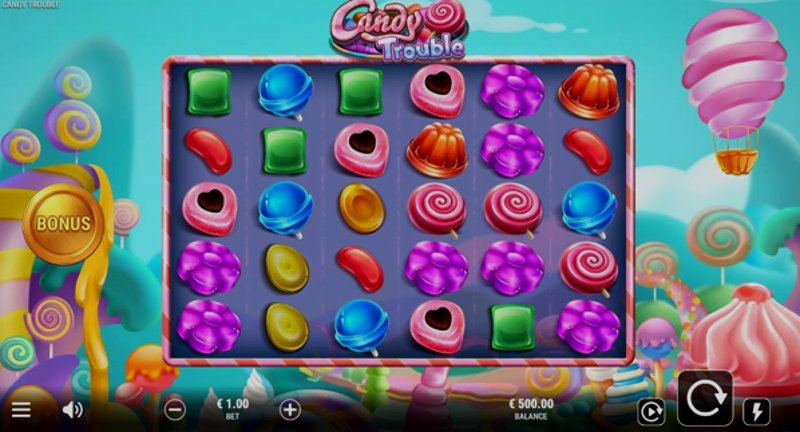 Играть Candy Trouble от Gameart в казино 1Win
