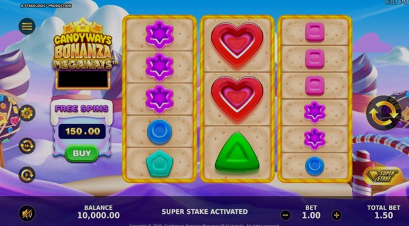 Играть Candyways Bonanza Megaways от Stakelogic в казино 1Win