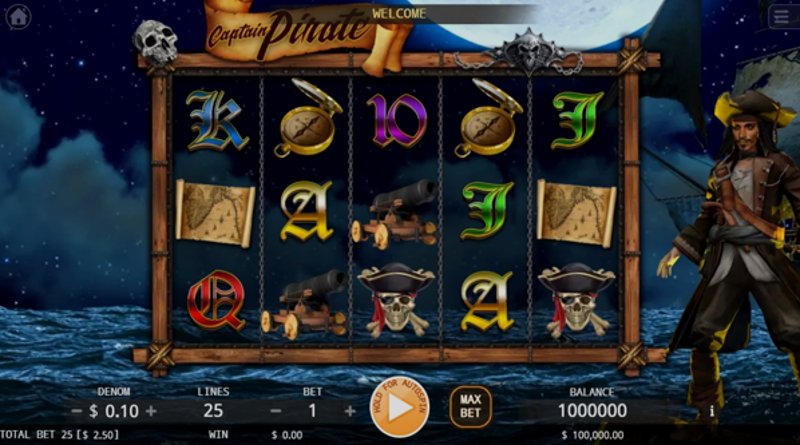 Играть Captain Pirate от Kagaming в казино 1Win