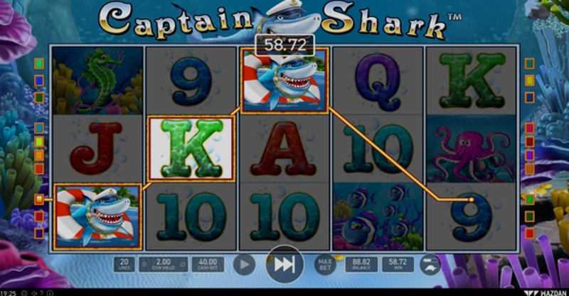 Играть Captain Shark от Wazdan в казино 1Win