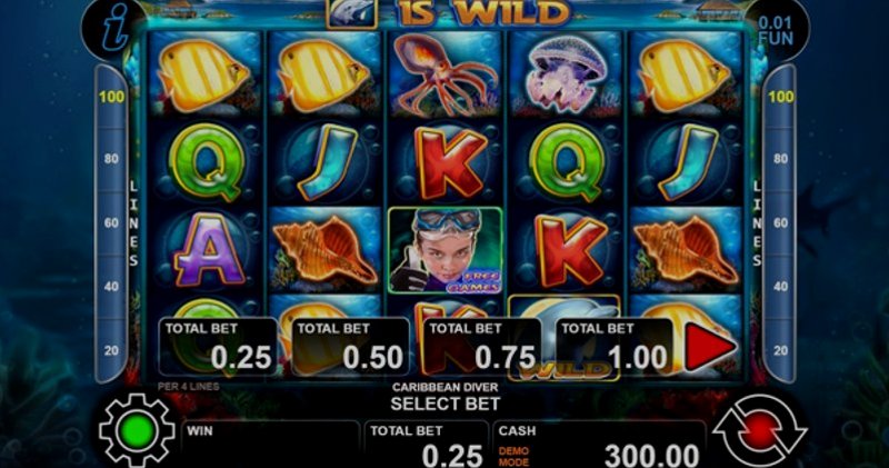 Играть Caribbean Diver от Ct Interactive в казино 1Win