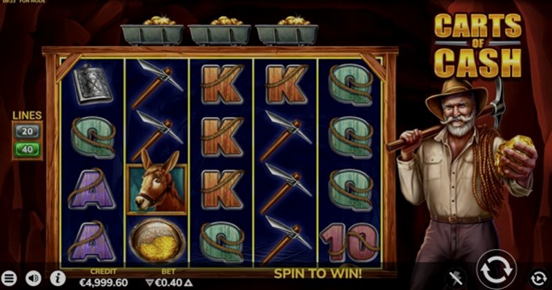 Играть Carts of Cash от Gamomat в казино 1Win
