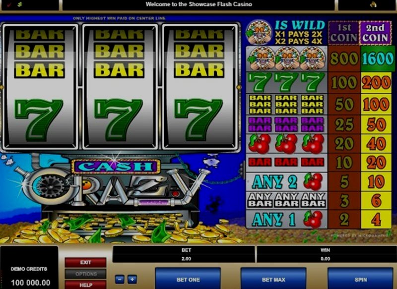 Играть Cash Crazy от Microgaming в казино 1Win