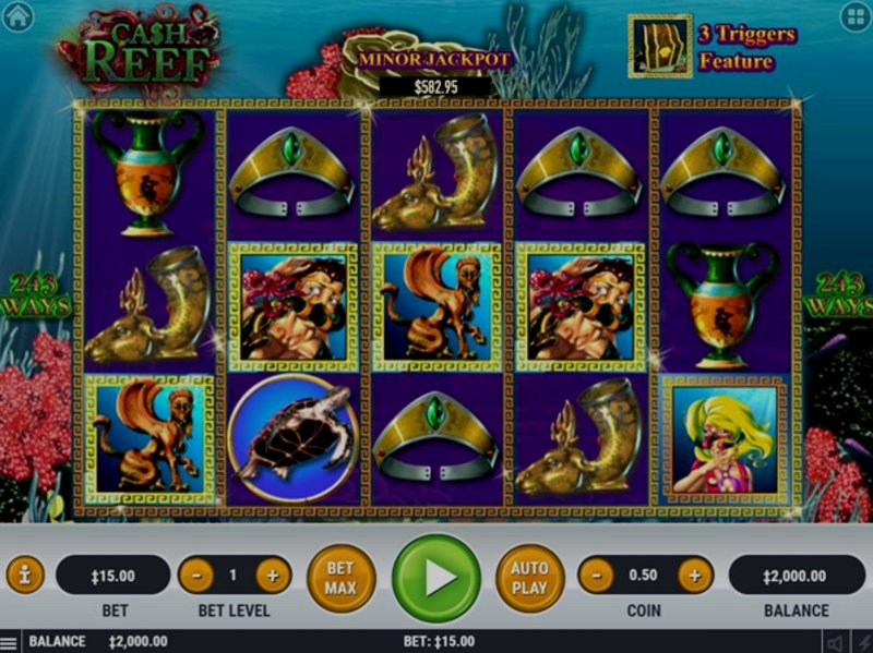 Играть Cash Reef от Habanero в казино 1Win