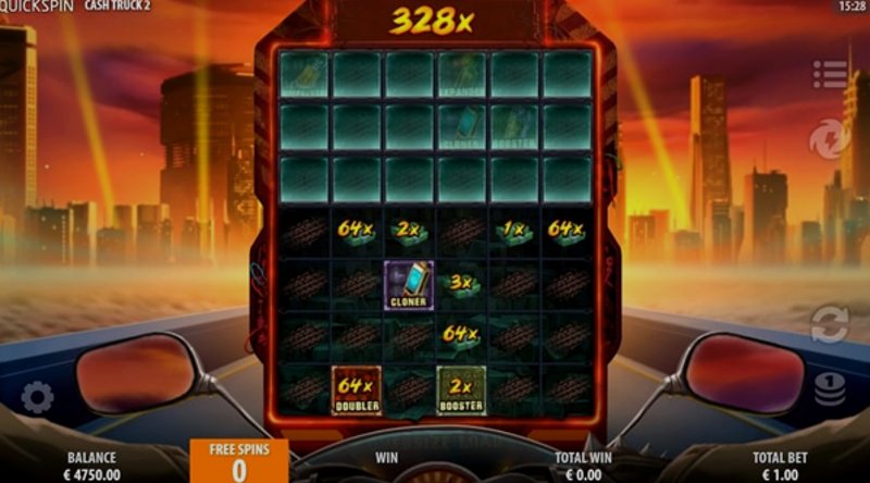 Играть Cash Truck 2 от Quickspin в казино 1Win