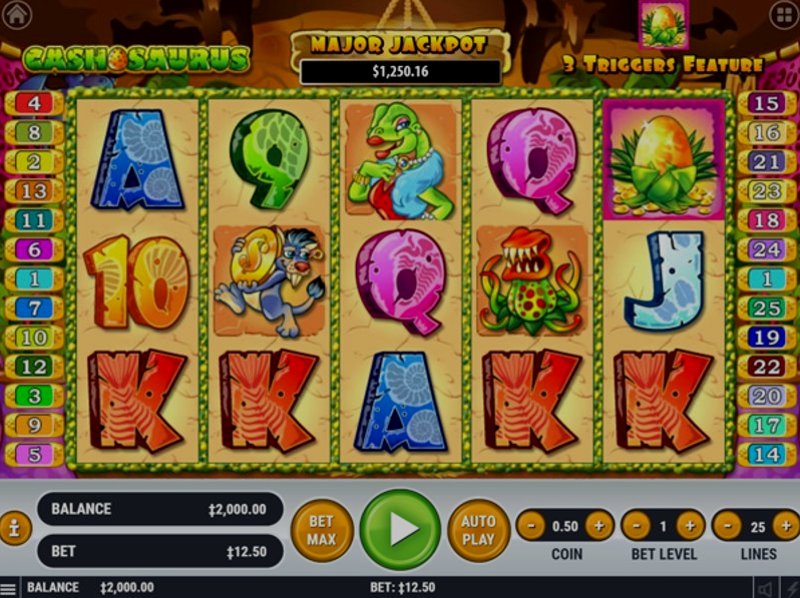 Играть Cashosaurus от Habanero в казино 1Win