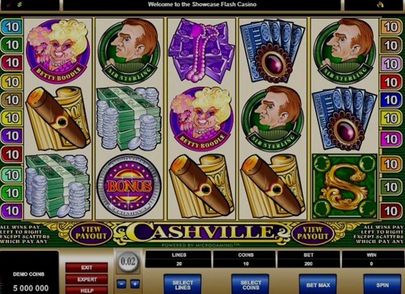 Играть Cashville от Microgaming в казино 1Win