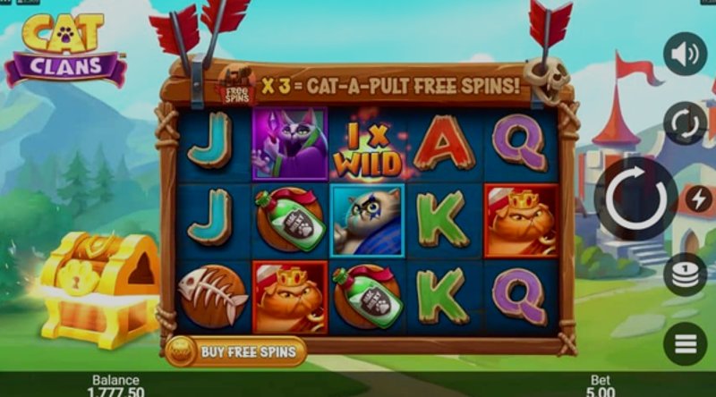 Играть Cat Clans от Microgaming в казино 1Win