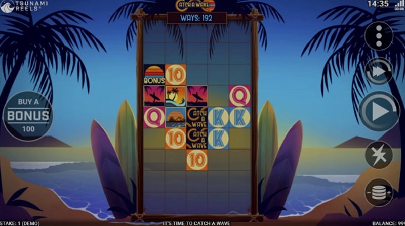 Играть Catch A Wave with Tsunami Reels от Rogue в казино 1Win