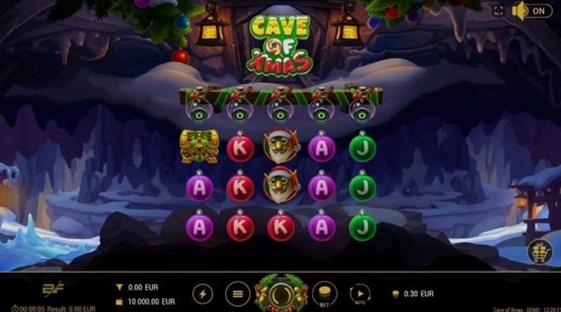 Играть Cave Of Xmas от Bf Games в казино 1Win