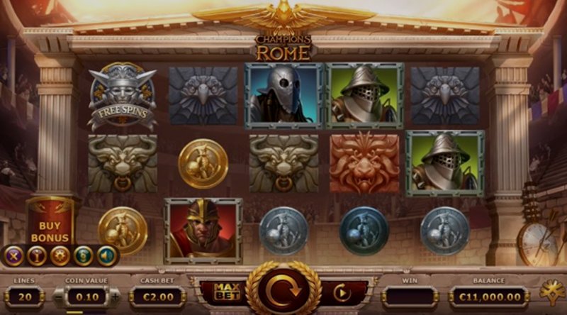 Играть Champions of Rome от Yggdrasil в казино 1Win