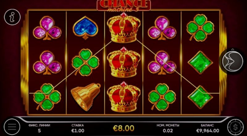 Играть Chance Machine 5 от Endorphina в казино 1Win