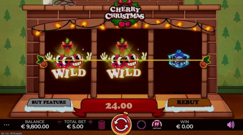 Играть Cherry Christmas от Caleta в казино 1Win