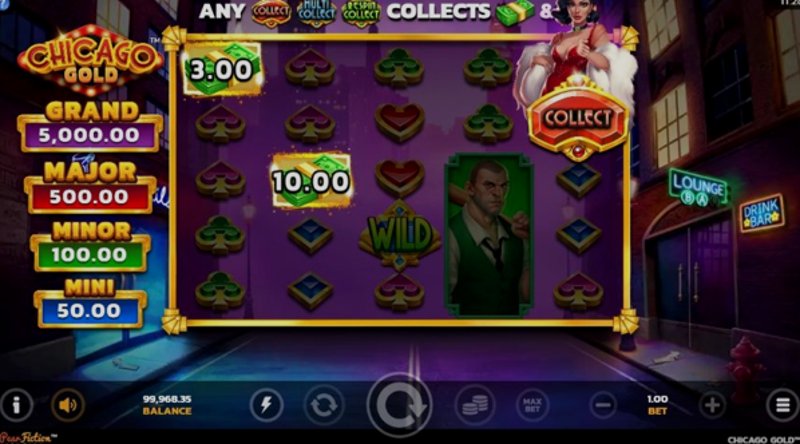 Играть Chicago Gold от Games Global в казино 1Win