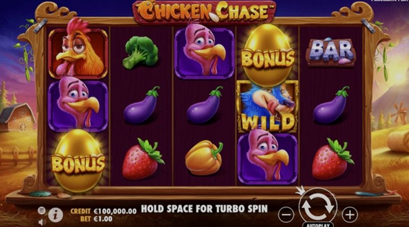 Играть Chicken Chase от Pragmatic в казино 1Win