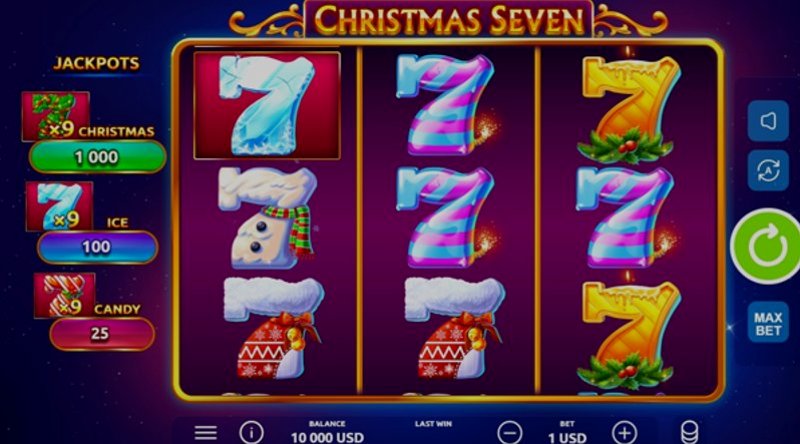 Играть Christmas Seven от Onlyplay в казино 1Win