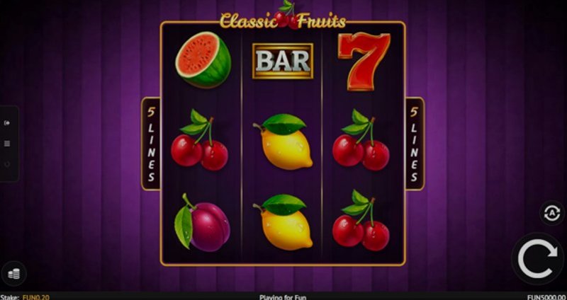 Играть Classic Fruits от 1x2gaming в казино 1Win