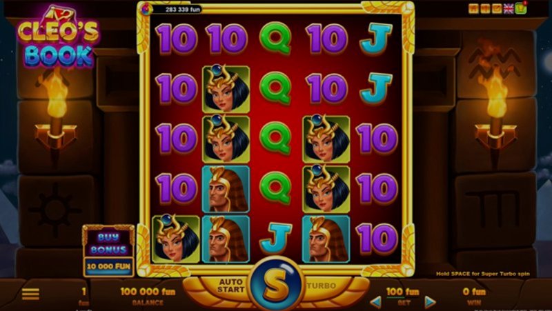 Играть Cleos Book от Belatra в казино 1Win