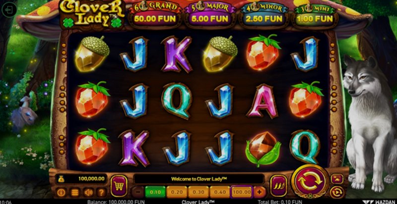 Играть Clover Lady от Wazdan в казино 1Win