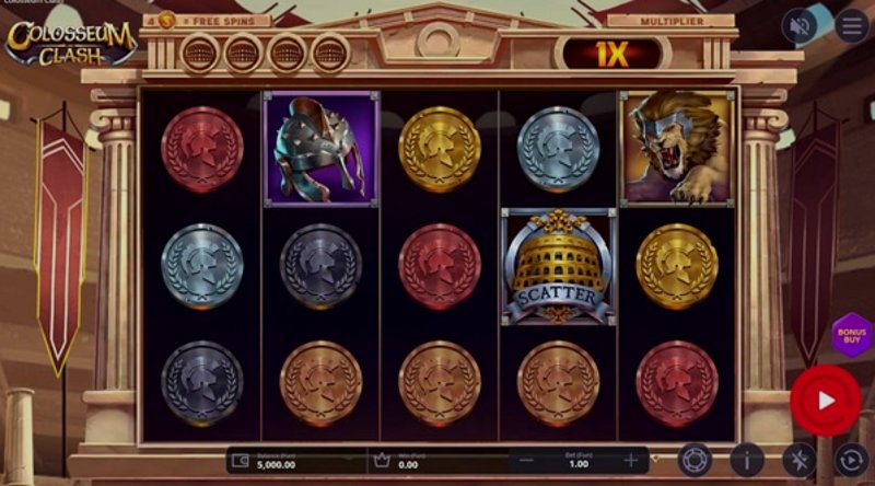 Играть Colosseum от Bally Wulff в казино 1Win