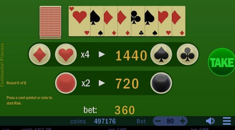 Играть Continental Princess от Swintt в казино 1Win
