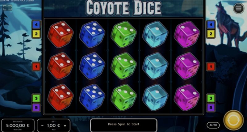 Играть Coyote Dice от Fazi в казино 1Win