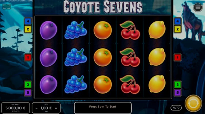 Играть Coyote Sevens от Fazi в казино 1Win