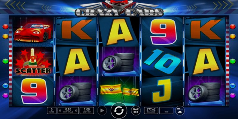 Играть Crazy Cars от Wazdan в казино 1Win