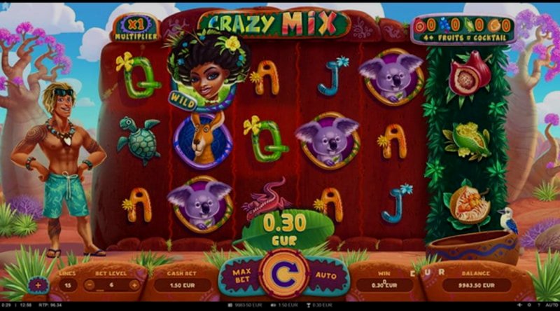 Играть Crazy Mix от Truelab в казино 1Win