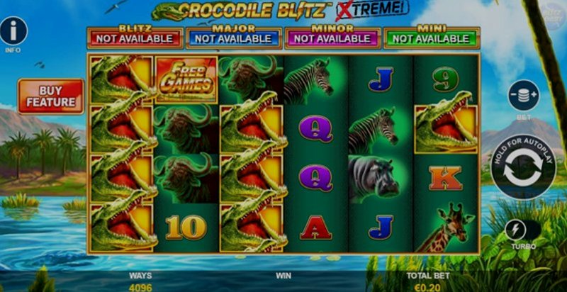 Играть Crocodile Blitz от Playtech в казино 1Win