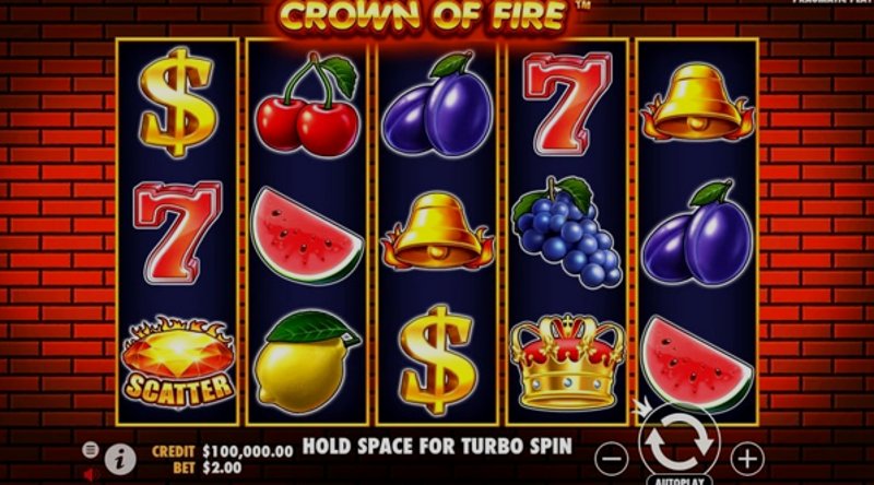 Играть Crown of Fire от Pragmatic в казино 1Win