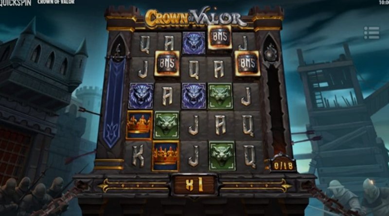 Играть Crown of Valor от Quickspin в казино 1Win
