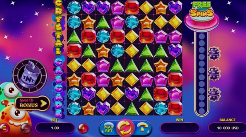 Играть Crystal Cascade от Onlyplay в казино 1Win
