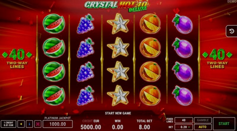 Играть Crystal Hot 40 Deluxe от Fazi в казино 1Win