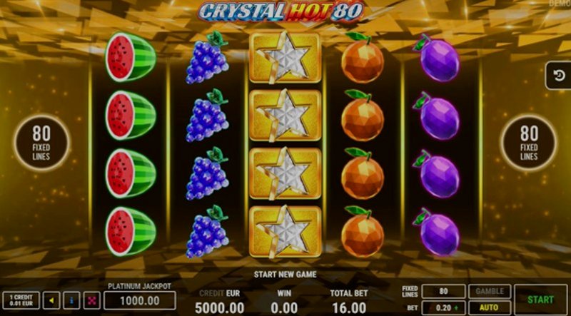 Играть Crystal Hot 80 от Fazi в казино 1Win