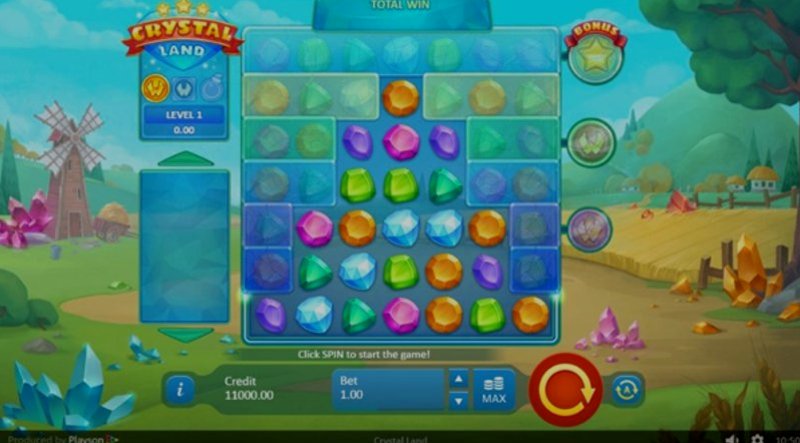 Играть Crystal Land от Playson в казино 1Win