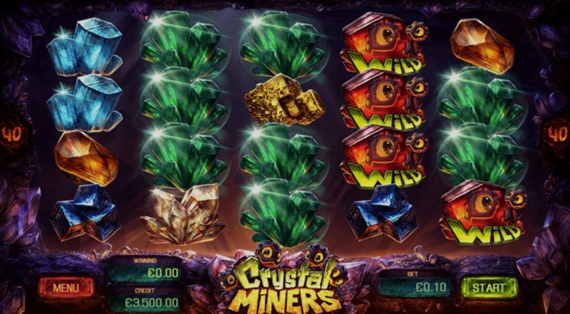 Играть Crystal Miners от Apollo Play в казино 1Win