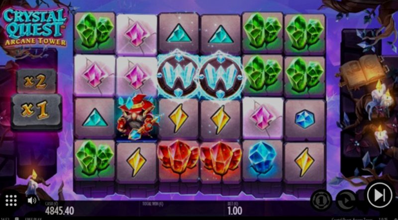 Играть Crystal Quest Arcane Tower от Thunderkick в казино 1Win