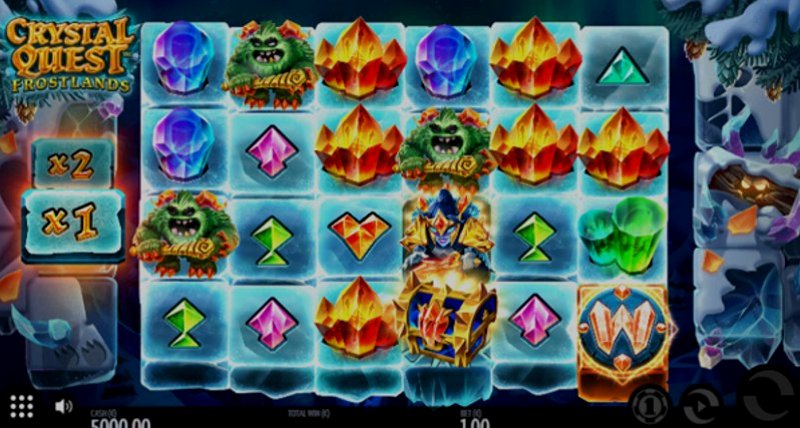 Играть Crystal Quest Frostlands от Thunderkick в казино 1Win