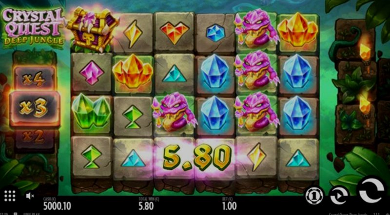 Играть Crystal Quest: Deep Jungle от Thunderkick в казино 1Win