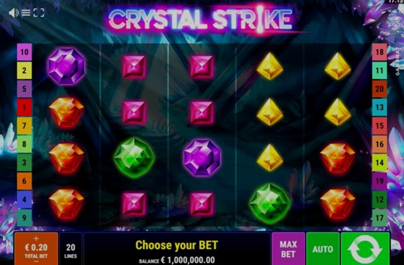 Играть Crystal Strike от Gamomat в казино 1Win