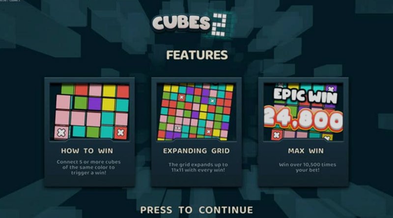 Играть Cubes 2 от Hacksaw в казино 1Win