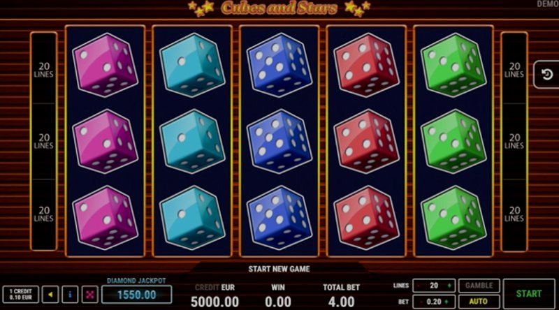 Играть Cubes and Stars от Fazi в казино 1Win