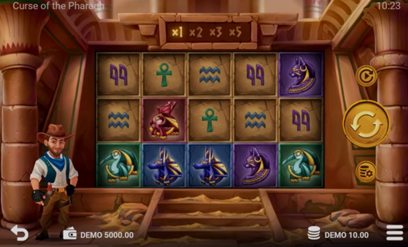 Играть Curse of the Pharaoh от Evoplay в казино 1Win