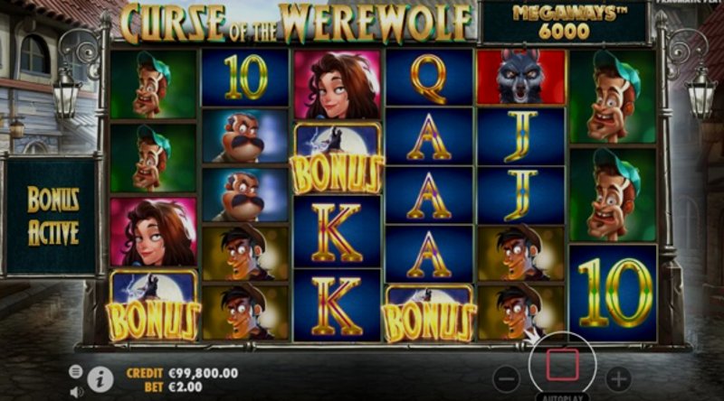 Играть Curse of the Werewolf Megaways от Pragmatic в казино 1Win