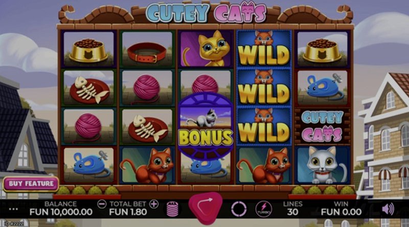 Играть Cutey Cats от Caleta в казино 1Win