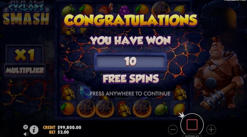 Играть Cyclops Smash от Pragmatic в казино 1Win