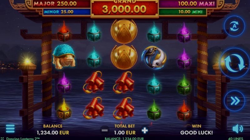 Играть Dancing Lanterns 2 от Netgame в казино 1Win
